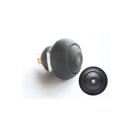 Bouton-poussoir miniature unipolaire à led blanche off-(on)