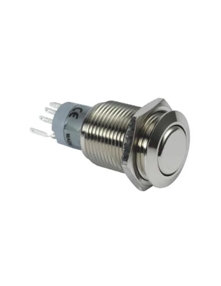 Interrupteur rond métallique spdt 1no 1nc