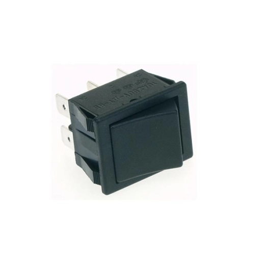 Interrupteur de puissance a bascule 10a-250v dpdt on-on - capuchon noir