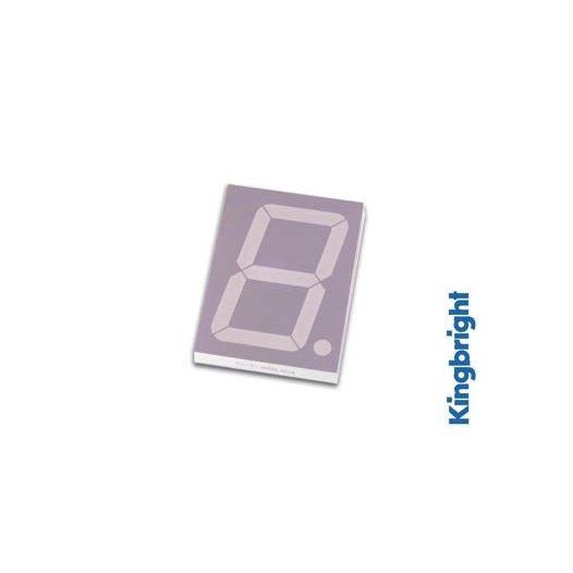 Afficheur 7 segments 57mm cathode commune - jaune