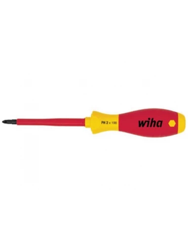 Wiha - tournevis phillips softfinish® electric ph3 x 150mm - isolation jusqu'à 1 000 v ca - certifiée vde et g