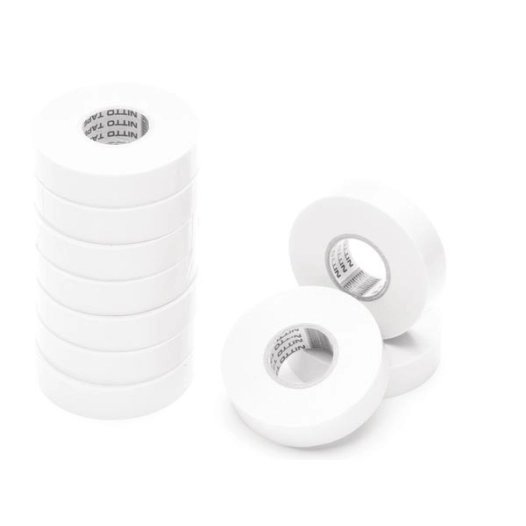 Nitto - ruban adhesif isolant - blanc - 19 mm x 20 m