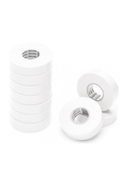 Nitto - ruban adhesif isolant - blanc - 19 mm x 20 m