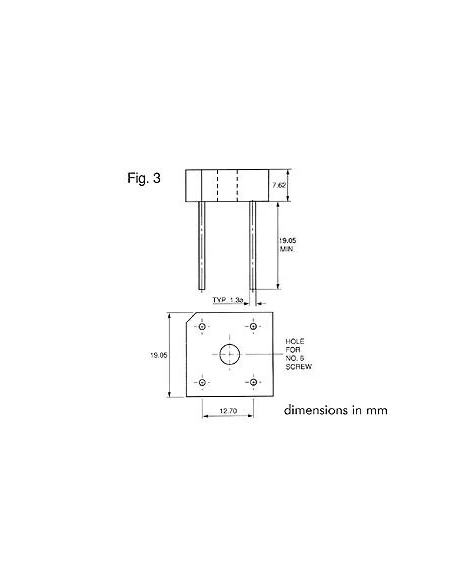 Pont de redressement 800v-5a (br108)