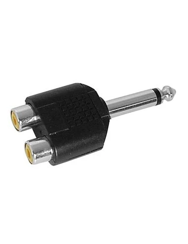 10 double rca femelle vers jack male 6 35mm mono