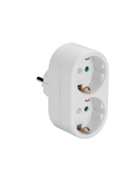 Fiche multiple, 2 prises schuko - terre allemande