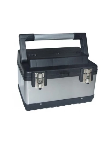 Boîte à outils - acier inoxydable - 380 x 270 x 225 mm