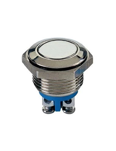 Bouton-poussoir plat en acier inoxydable spst 1no