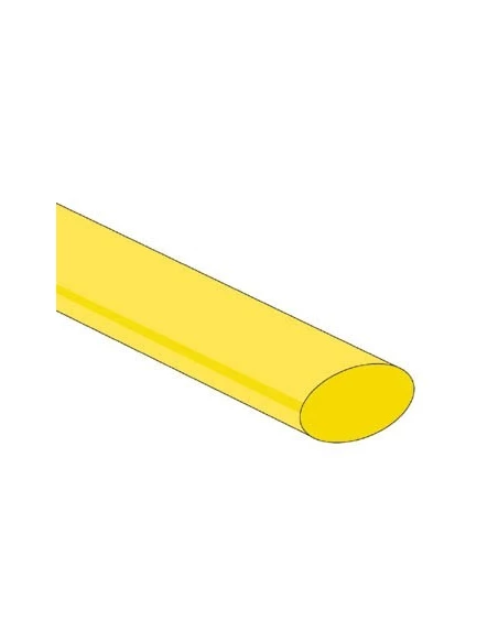 Gaine thermoretractable 2:1 - 12 7mm - jaune - 25 pcs