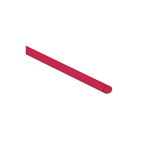 Gaine thermoretractable 2:1 - 3 2mm - rouge - 1m - 50 pcs