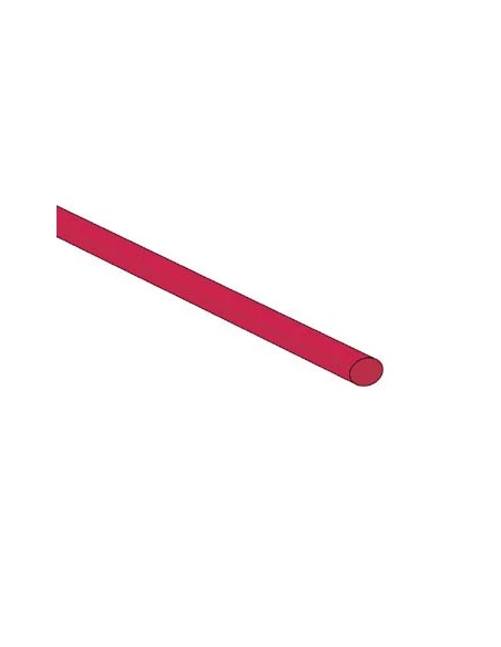 Gaine thermoretractable 2:1 - 3 2mm - rouge - 1m - 50 pcs