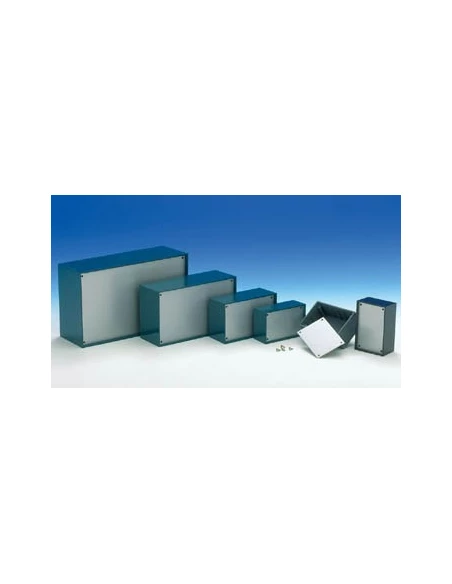 Coffret 'optative' en plastique - bleu petrole 160 x 96 x 61mm