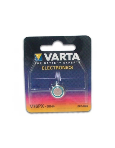 Micro Pile Bouton Varta Silver Sr44 - V76px 1,55v (EMBALLAGE 1 Unit) Ø11,6x5,4mm