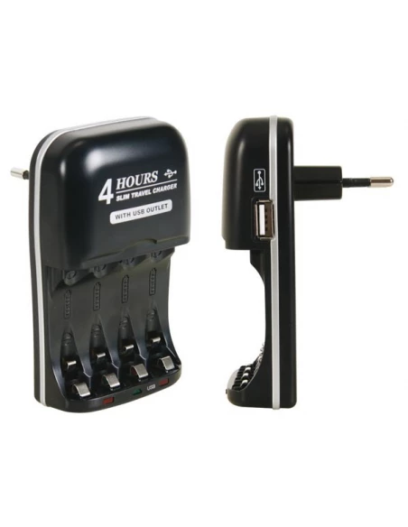 Chargeur rapide pour accus nimh avec sortie usb