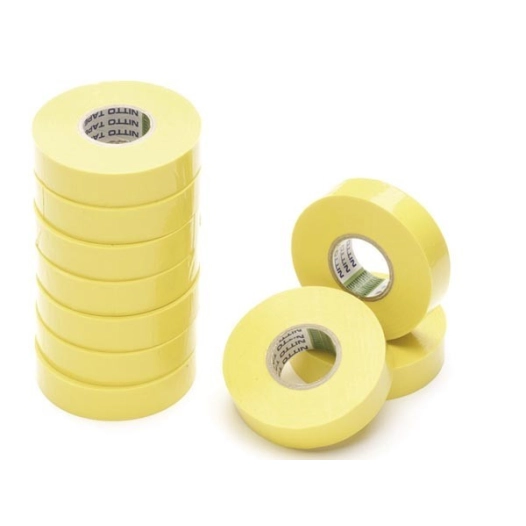 Nitto - ruban adhesif isolant - jaune - 19 mm x 20 m