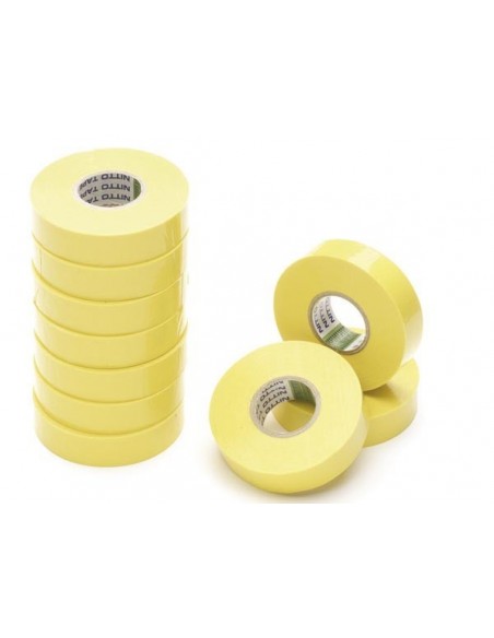 Nitto - ruban adhesif isolant - jaune - 19 mm x 20 m