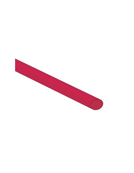 Gaine thermoretractable 2:1 - 4 8mm - rouge - 1m - 50 pcs