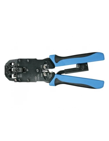 Pince a sertir professionnelle pour connecteurs modulaires 4p4c (rj10), 6p4c (rj11), 8p8c (rj45), dec