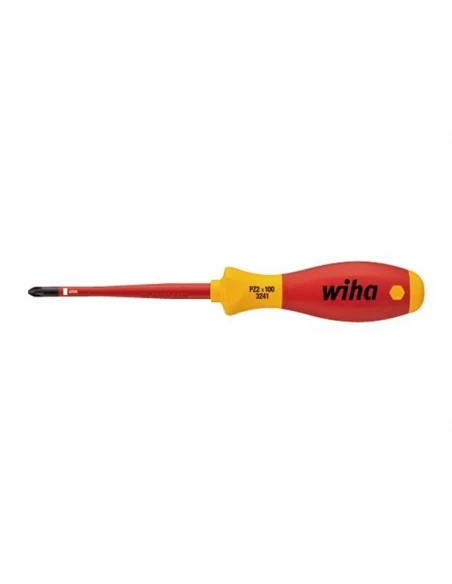 Wiha - tournevis slimfix softfinish® vde/gs - pozidriv pz2 x 100mm