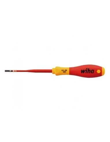 Wiha - tournevis slimfix softfinish® vde/gs - tête à fente 4 5 x 125mm
