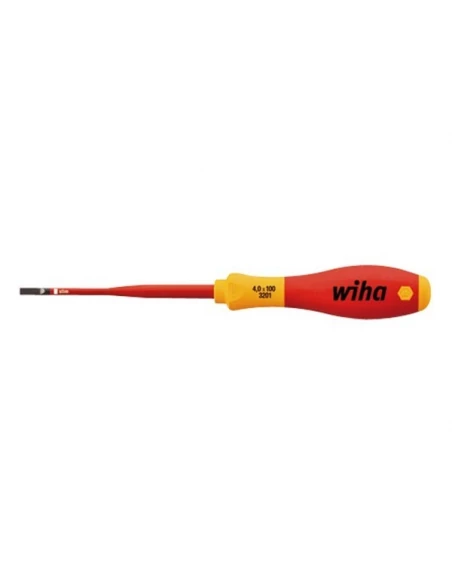 Wiha - tournevis slimfix softfinish® vde/gs - tête à fente 4 5 x 125mm