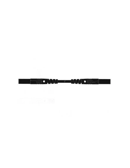 Cordon de mesure isole 25cm et ø 4mm - noir (mlb/gg-sh 25/1)