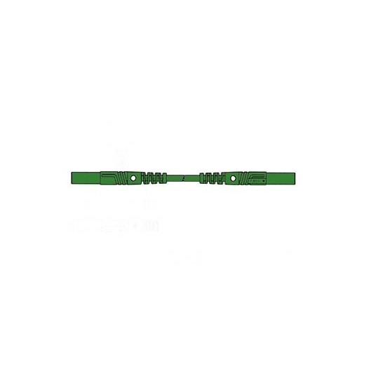 Cordon de mesure isole 100cm et ø 4mm - vert (mlb/gg-sh 100/1)