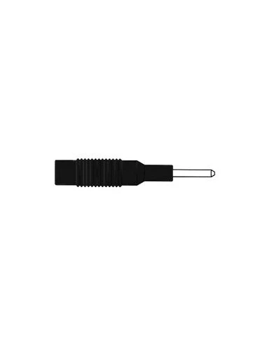 Adaptateur fiche 2mm vers 4mm - noir (mzs 2)