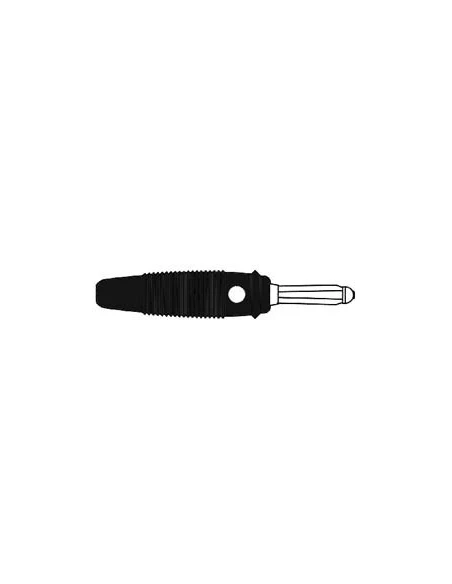 Fiche multicontacts 4mm a trou transversal - noir (version 30a) (bula 30k)