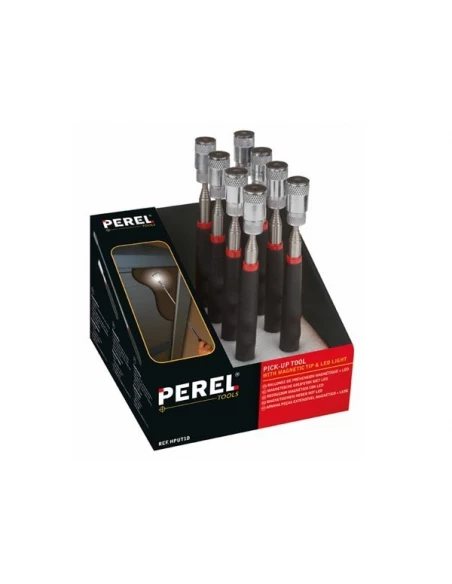 Présentoir avec 8 x rallonge de préhension magnétique + led