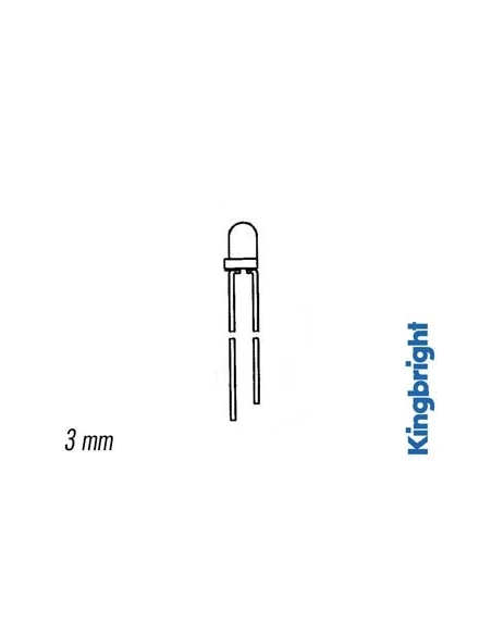 Led clignotante verte diffusante 3mm