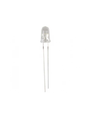 Led 5mm transparent - jaune ambre - 8200mcd 15°