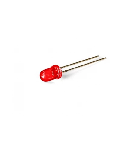 25 Led standard 5mm - rouge transparent