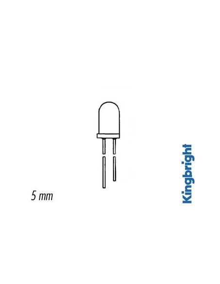 Diode d'emission ir bleu translucide 5mm 940nm