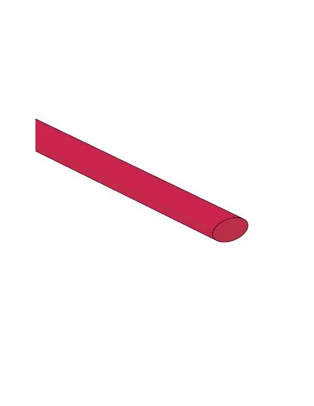 Gaine thermoretractable 2:1 - 6 4mm - rouge - 50 pcs