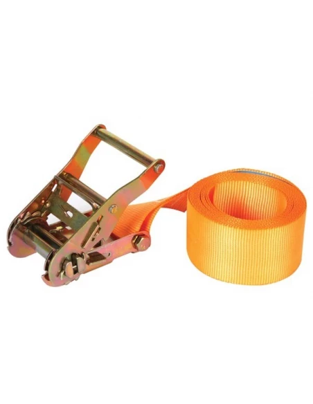 Sangle d'arrimage avec tendeur a cliquet - 1000 kg - 3 65 m x 50 mm