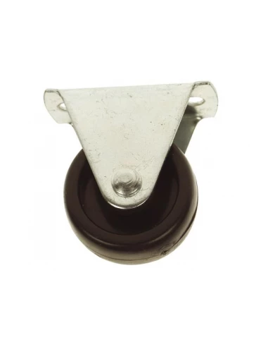 4 roulettes fixes en nylon - noir - 25 mm, 10 kg/pc