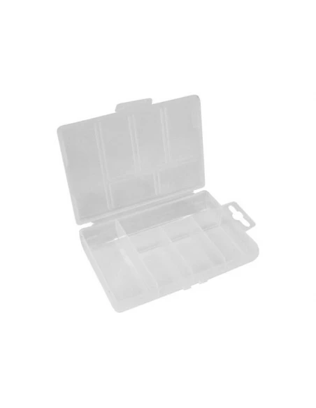 Boîte de rangement en plastique (85 x 135 x 25 mm / 3 35'' x 5 31'' x 0 98'') - 5 compartiments