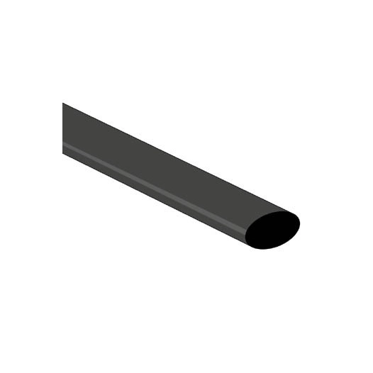 Gaine thermoretractable 2:1 - 9 5mm - noir - 25 pcs