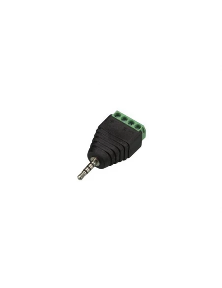 Fiche stéréo 2 5 mm vers connexion à vis 4 broches (5 pcs)