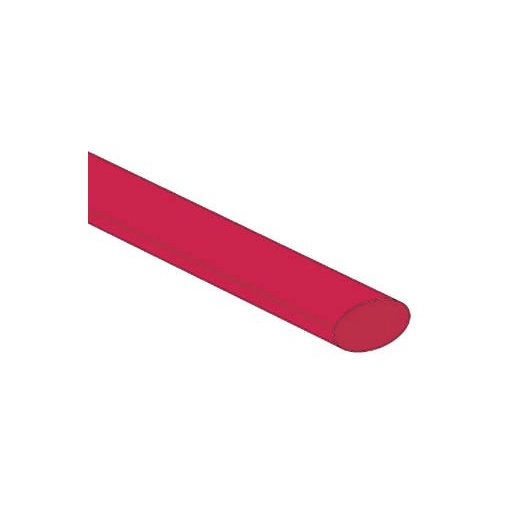 Gaine thermoretractable 2:1 - 9 5mm - rouge - 25 pcs