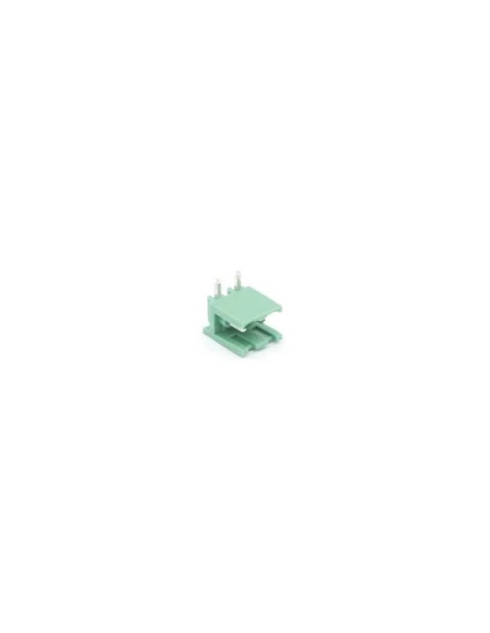 Bornier male coude embrochable - 2 poles