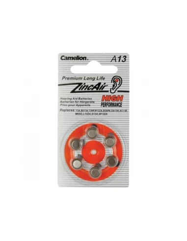 Zinc air cel camelion 1 4v (6pcs/bl)