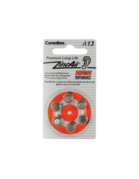Zinc air cel camelion 1 4v (6pcs/bl)