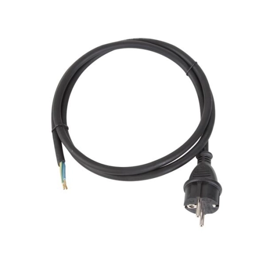 Cable d'alimentation - caoutchouc - 1 5 m - 3g1 5 - prise cee 7/7 et extrémité dénudée