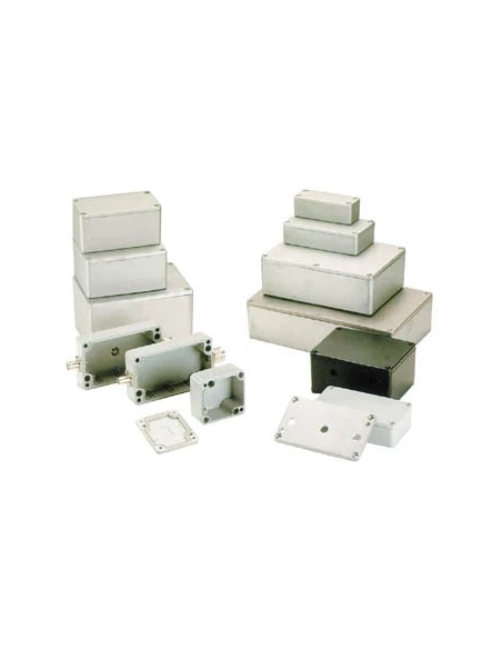 Coffret etanche en aluminium - 222 x 146 x 55mm