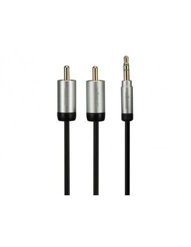 Cable stéréo male 3 5 mm vers rca male x 2 - 1 5 m