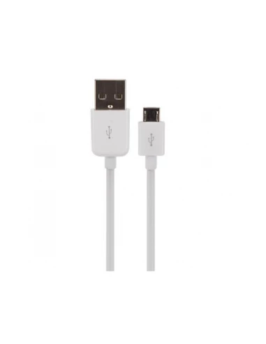 Cable usb 2 0 a male vers micro-usb 5 broches male - blanc - 0 1 m