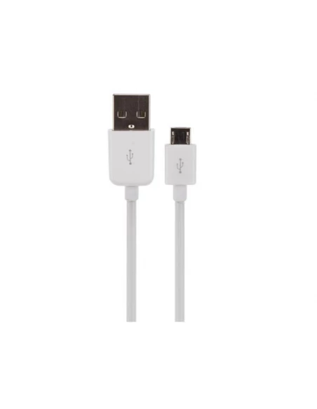 Cable usb 2 0 a male vers micro-usb 5 broches male - blanc - 0 1 m