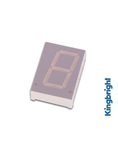 Afficheur 7 segments 20mm anode commune - jaune